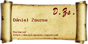 Dániel Zsuzsa névjegykártya